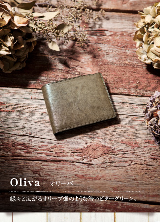 Oliva オリーバ 緑々と広がるオリーブ畑のような渋いビターグリーン。